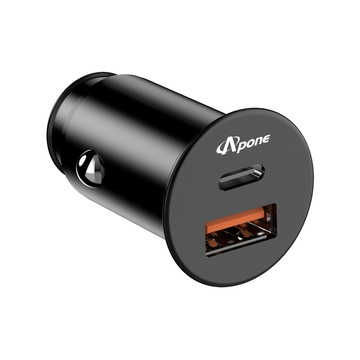 車用充電器 【Apone】48W PD+QC 2孔快充車用充電器