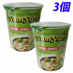 YumYum  カップラーメン グリーンカレー味 70g×3個