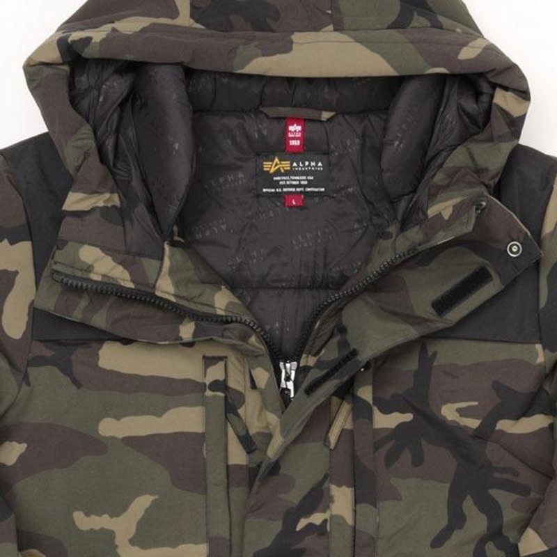 ALPHA アルファ TA0645 220) D.Woodland camo アバランチ プリマロフト