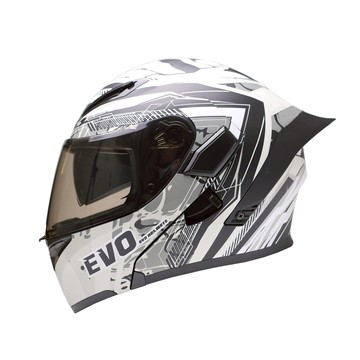 EVO 安全帽 CA-965 CA965 海克 消光黑銀 雙鏡可樂帽 全拆洗 內墨鏡 可樂帽 全罩《比帽王》