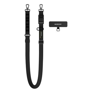 MAGEASY 20mm Fidlock Dual Utility Strap 機能快扣掛繩  黑色  1條