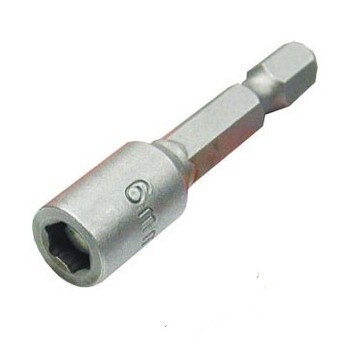 Panrico百利世 六角磁性套筒 6*65mm 充電起子攻牙機配件 起子頭套筒 六角軸套筒 E01706065