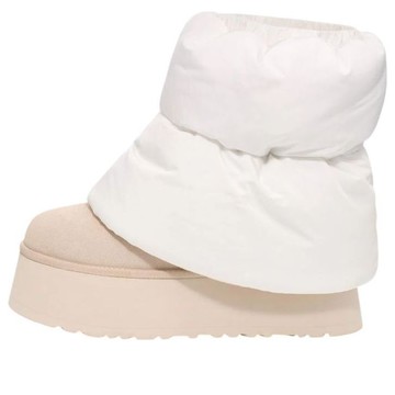 (WMNS) UGG Classic Mini Dipper Puffer Boots 'White Ceramic'