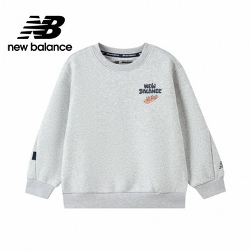 【New Balance】 NB 童裝長袖衛衣_中性_淺灰色_7ZF4204WLGR