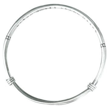 菩提圓滿 六字箴言手環 999純銀 可調整式手圈  銀色  3.5mm