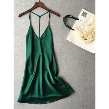 睡裙Ночная рубашка Women's suspender nightdress