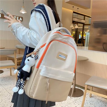雙肩包女初中生大容量設計感中學生背包男高中生大學生日系書包潮