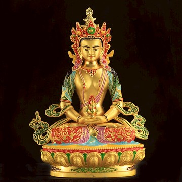 藏傳佛教用品密宗尼泊爾小佛像釋迦佛長壽佛四臂觀音黃財神文殊