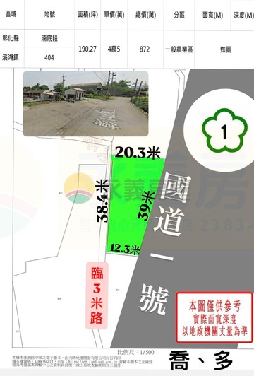 溪湖湳底段員林交流道旁農地｜彰化縣溪湖鎮湳底段