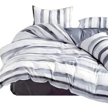 台灣 AGAPE 100%舒柔棉 MIT台灣製造 雙人薄被套  雲影條紋  雙人  被套