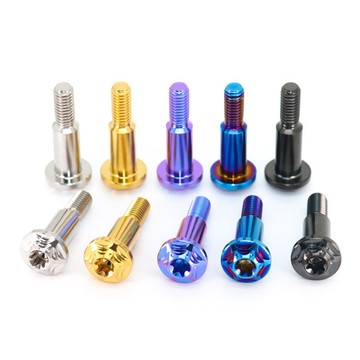 好物直購 熱賣特惠🎈螺絲 星形螺絲 鈦螺絲 星型墊片 星型螺絲TC4鈦合金拉桿固定螺絲摩托車改裝側推上泵螺絲M6煞車把