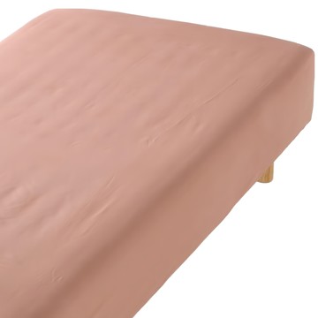 MUJI 無印良品 再生聚酯速乾床包  粉紅色  S 98 x 198 x 30cm