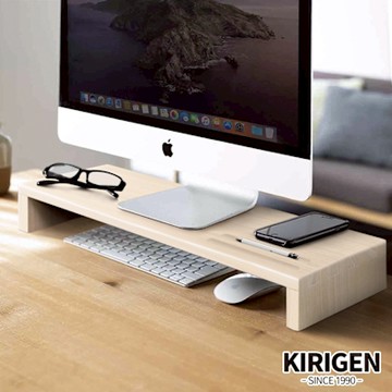 【桐趣】薰衣草森林實木鍵盤螢幕架-洗白