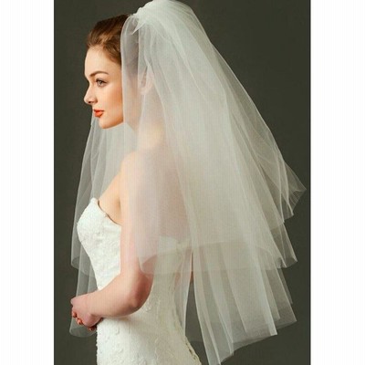 ウエディングベール ショートベール二重ブライダル結婚式ウェディング小物60 80CM花嫁フェイスアップベール披露宴ホワイト全店二点オフホワイト