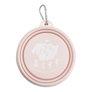 MaoMao Loved 寵愛毛毛 伸縮外出碗  可愛公主 粉色  1個