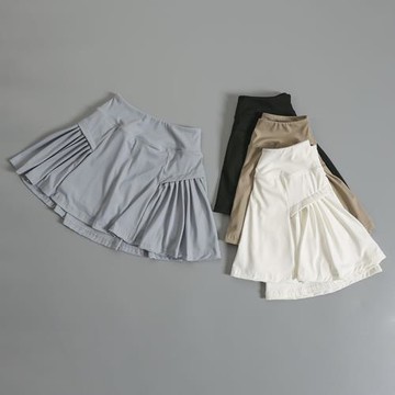 夏季速干短裙羽毛球運動裙高腰防走光a字馬拉松跑步健身網球裙子