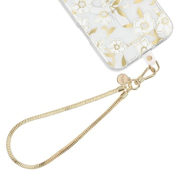 Kate Spade 精品手機掛鍊 掛繩 金色