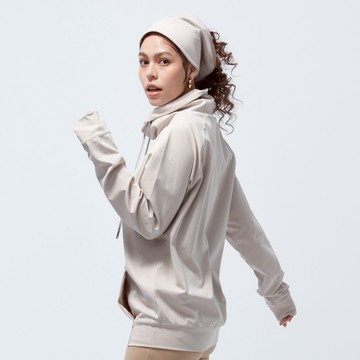 Cozee-抗菌防水透濕刷毛圍脖-(銀啡麻印花/銀啡麻/烏黑/哥德紫/咖啡色/條紋印花)