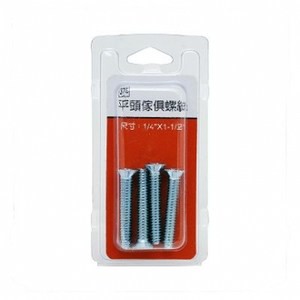 376平頭傢俱螺絲1/4x1-1/2"