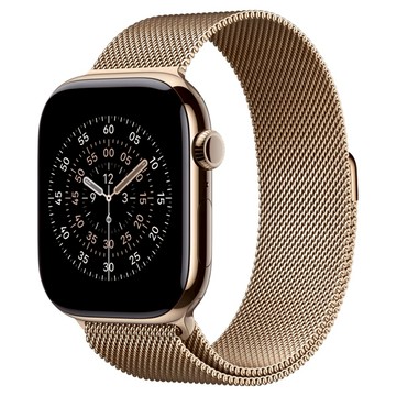 Apple 2025 Apple Watch S11 鈦金屬  46mm  金色 + M/L金色米蘭式錶環  GPS + 行動網路