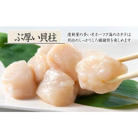 ふるさと納税 ほたて 貝柱 冷凍 大粒 冷凍 500ｇ(20〜25粒前後)×2パック お取り寄せ 刺身 《横田水産》 北海道浜頓別町