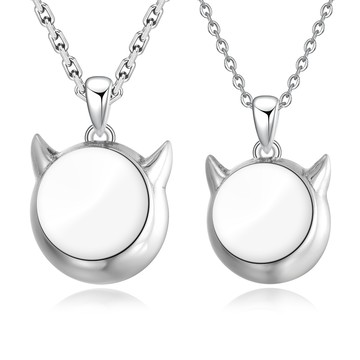 純銀項鍊．對鍊．送閨蜜．客製化刻字．單個價格