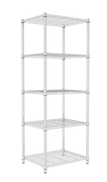 輕型五層波浪架-60x45x180cm-鉻色