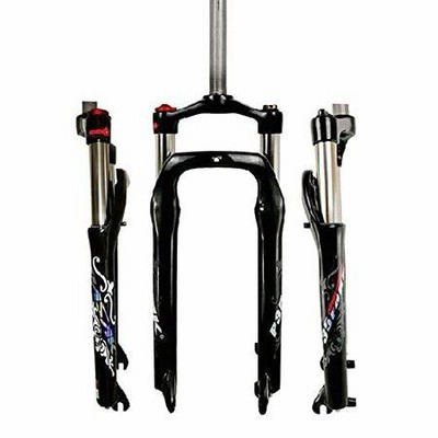 HSQMA Snow Bike Fork,20 Inch Fat Bike Fork 4.0" Tire Oil Suspension Forks Travel 100mm Bicycle Disc Brake Front Fork，for 1-1/8" Straight Tube ATV/BMX