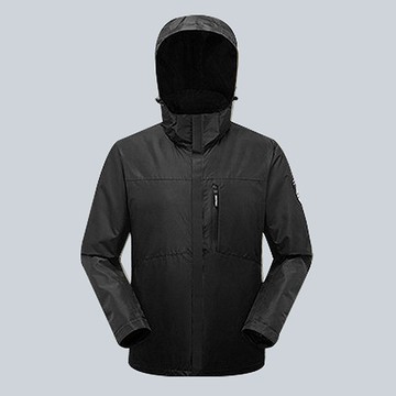 三合一防水極暖衝鋒衣(黑色 男L-4XL)