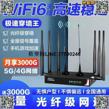 【歡樂購】免裝路由器 寬帶路由器 5G路由器 無線路由器 山區路由器 牧區路由器 插電路由器 全網通路由器 隨身路由器