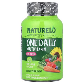 NATURELO, 女性每日一片復合維生素，120 粒素食膠囊