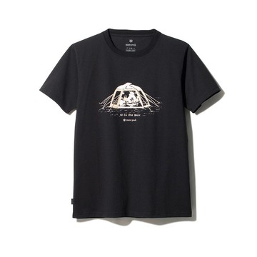 ├登山樂┤日本Snow Peak 露營 客廳帳 T恤 黑 # TS-20SU106BK