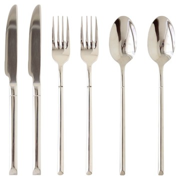 JUST HOME 騎士風格不鏽鋼刀叉匙組 7007-21  1套  刀子 + 叉子 + 湯匙  銀色