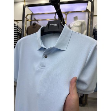 夏季純色百搭男士短袖Polo衫商務休閑絲光棉透氣體恤保羅翻領t恤