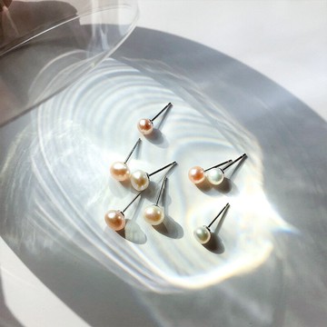 純銀珍珠耳釘女簡約氣質耳環韓國設計感耳飾百搭睡覺不用摘