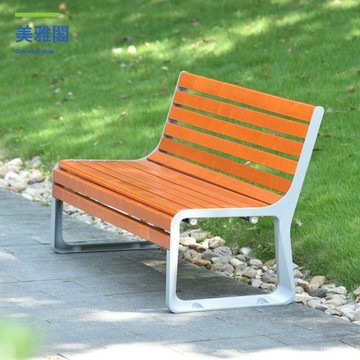 免運 簡約現代防腐木實木鑄鋁長凳戶外家用品可定制M11/21