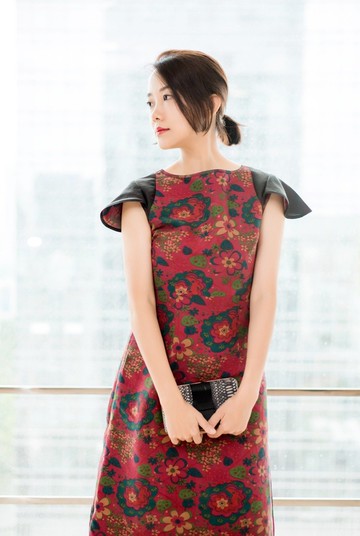 【品祥云紗】連衣裙 花翅