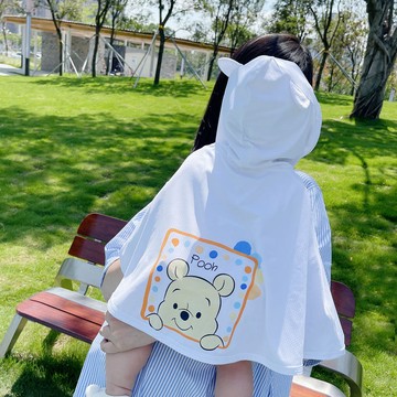 mori🎀mori防曬衣夏季薄款幼兒童冰絲外套寶寶披風鬥篷透氣防紫外綫衣服