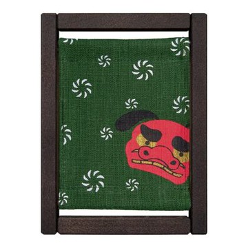 京都手繪亞麻畫框-獅子舞(Z-2046)