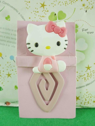 【震撼精品百貨】Hello Kitty 凱蒂貓~造型夾-菱形書夾-粉色(小)