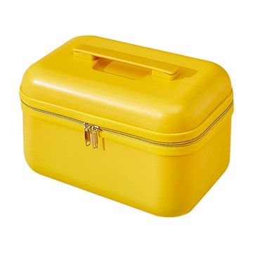 bebehome 馬卡龍系列 手提旅行化妝箱 ABS+PC材質 32x21x25公分  黃色  1個