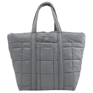 MICHAEL KORS STIRKING 金屬LOGO尼龍手提小托特包.灰