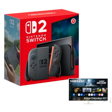 Nintendo Switch 2 主機 (台灣公司貨)+SAMSUNG 三星 43吋智慧聯網螢幕 M7 白