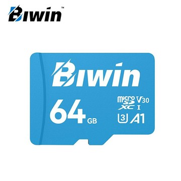 【BIWIN】MS100 microSDXC UHS-I U3 V30 64GB 記憶卡【三井3C】
