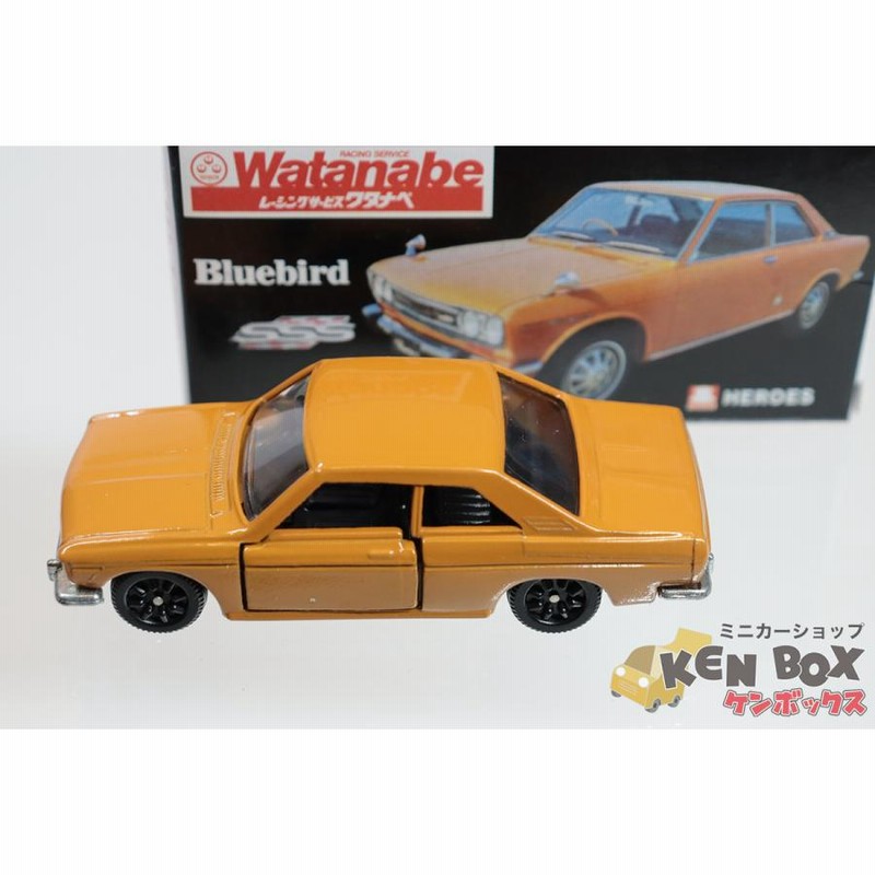 TOMICA トミカ 1-1 NISSAN 日産 BLUEBIRD ブルーバード SSS COUPE クーペ ワタナベホイール  ノスタルジックヒーローズ特注 中国製 現状渡し | LINEブランドカタログ