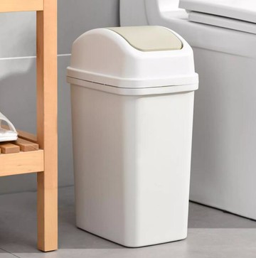 垃圾桶家用衛生間廁所窄縫翻蓋夾縫廚房搖蓋專用客廳紙桶【步行者戶外生活館】