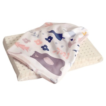 EmBrace 英柏絲 萊賽爾纖維 天然乳膠兒童平枕  45 x 30 x 5cm  小小森林