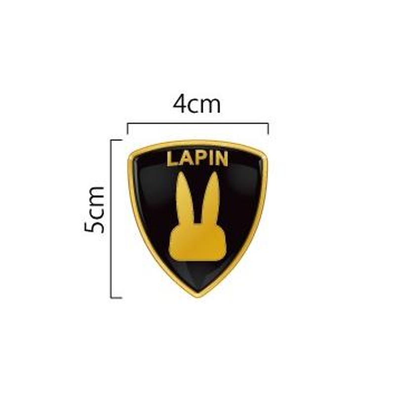 スズキ SUZUKI ラパン ランボルギーニ Lautomobili風 エンブレム 縦5cm ステッカー | LINEブランドカタログ