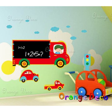 【橘果設計】汽車黑板貼 壁貼 牆貼 壁紙 DIY組合裝飾佈置