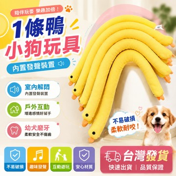 台灣發貨✨ 超長狗狗玩具 狗狗發聲玩具 一條鴨狗娃娃 長條玩具 填充玩具 狗圍巾 狗狗磨牙玩具 狗玩具